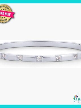 Dainty Love Bangle Bracelet Thin Gold Plated Elegant Minimalist Jewelry Gift